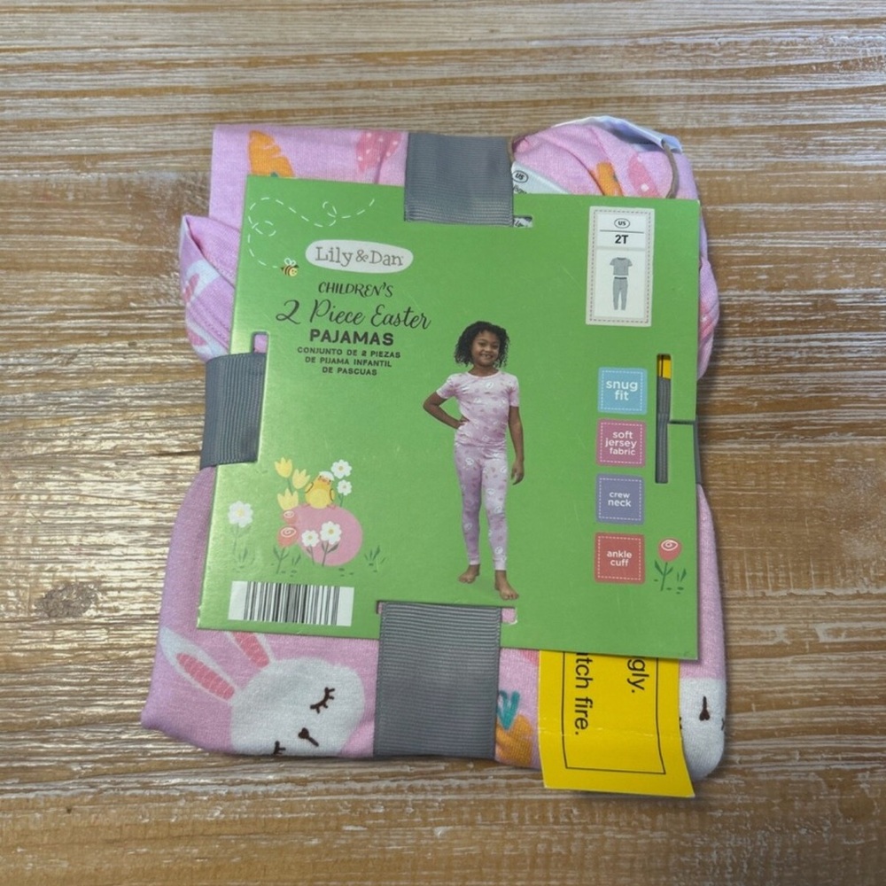 Lily & Dan Children's 2 Piece Easter Pajamas